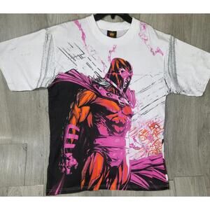 Magneto Marvel Comics AOP X-Men Size XL All Over Print Double Sided T-Shirt #10